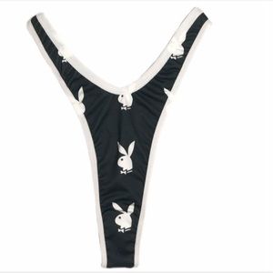 American Thighs Retro Playboy Thong Underwear